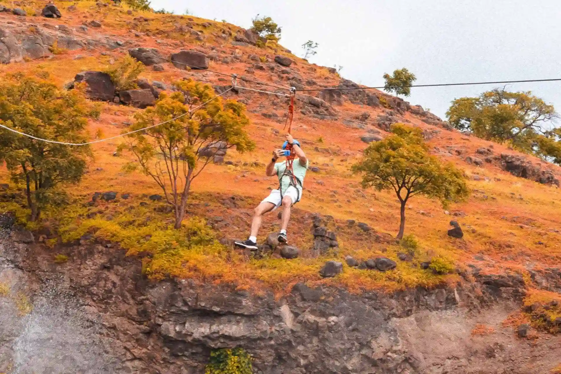 Zipline activity at Fort JadhavGadh for corporate offsites