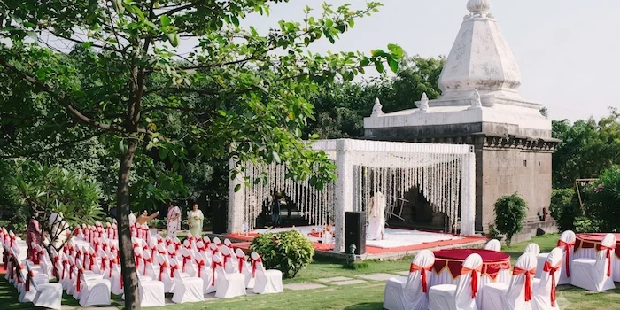 Elegant wedding venue at Fort JadhavGadh near Pune