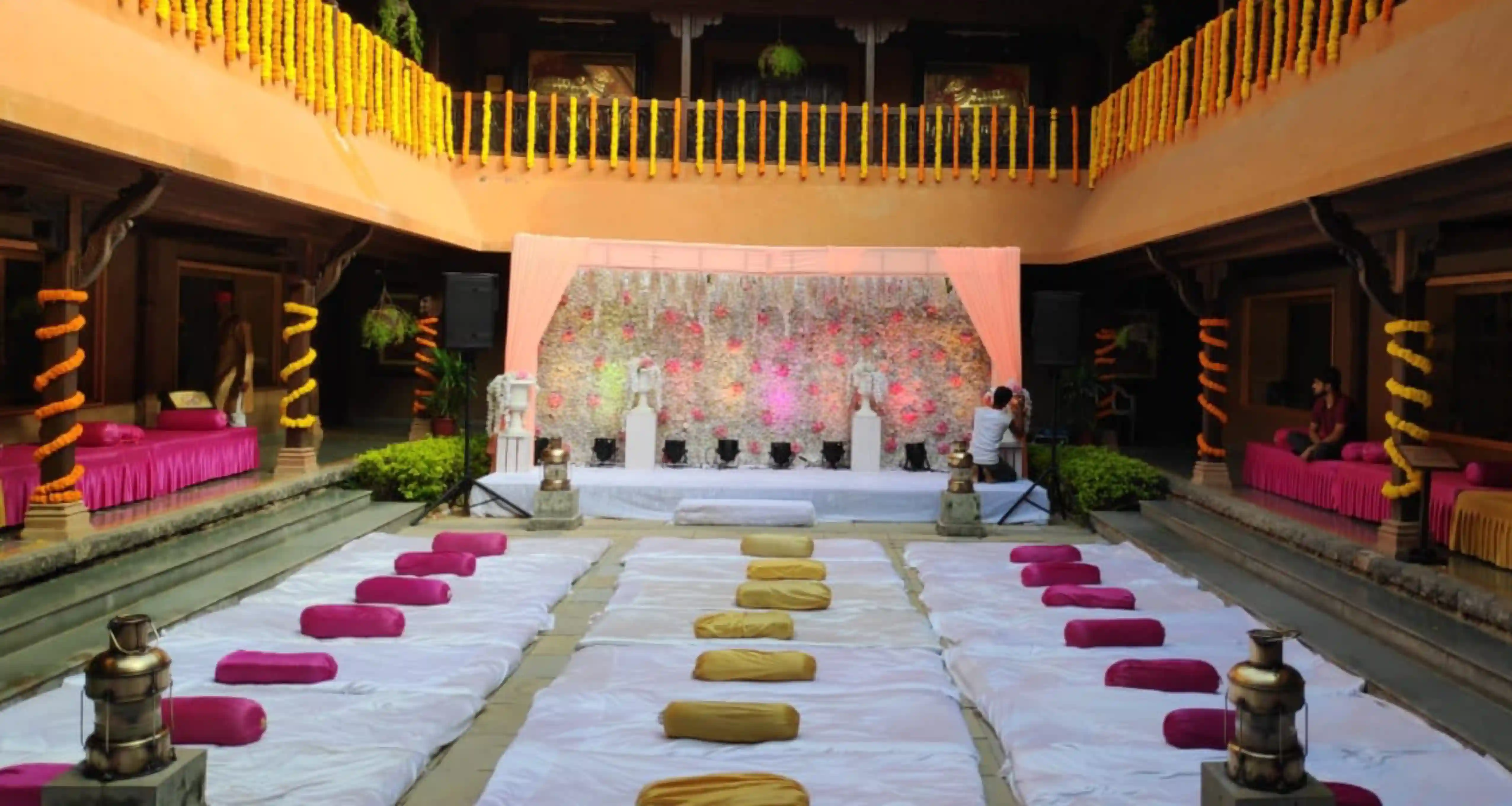 Destination wedding in Pune at a heritage fort resort