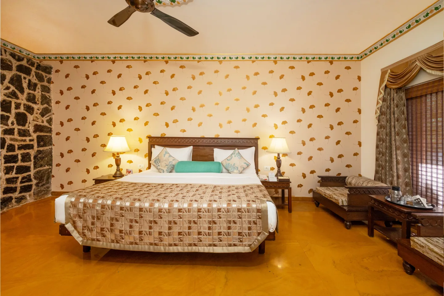 Kholi Deluxe Room at Fort JadhavGADH, Heritage Resort near Pune