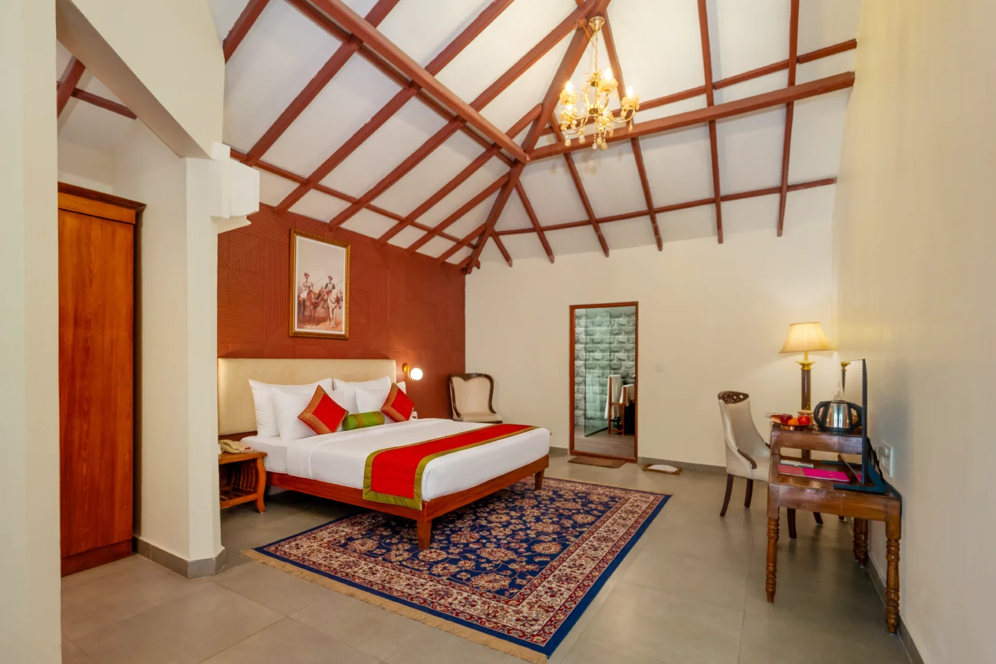 Luxurious Neem Forest Cottage stay at Fort JadhavGADH Resort near Pune.