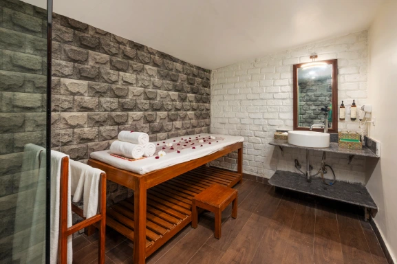 Neem Forest Cottage with in-room spa treatments at resort in Pune.
